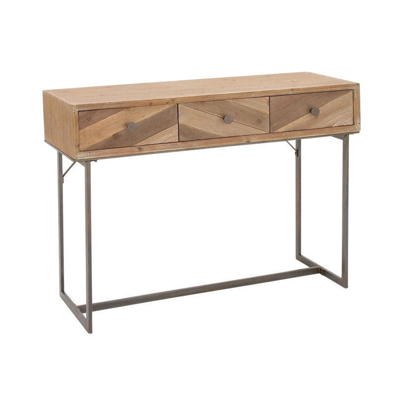 Cole & Grey Wood and Metal Console Table & Reviews Wayfair